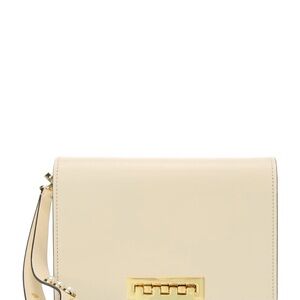 Zac Posen Cream Clutch with Pearl Details